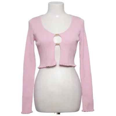 Cardigan (Pink) from Dilvin Elastane, Polyamide, Polyester, Viscose