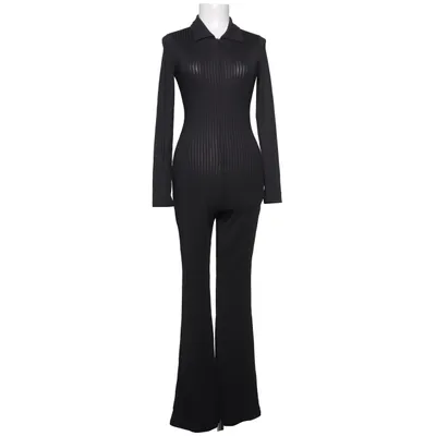 Buksedragt (Sort) fra Shein Elastan, Polyester
