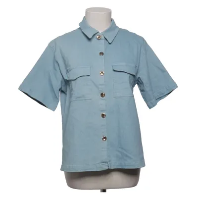 Denim shirt (Blue) from Frime Cotton, Elastane, Polyester