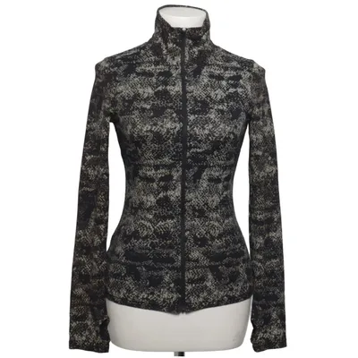 Sports jacket (Black, White) from Bubbleroom Sport Elastane, Polyester