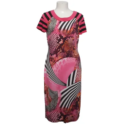 Kjole (Pink, Sort, Flerfarvet) fra Tia Elastan, Polyester