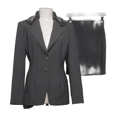 Tailleur jupe (Gris) de Minx Élasthane, Polyester, Laine