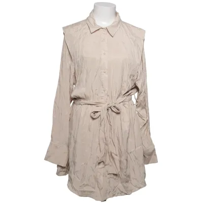 Skjortklänning (Beige) från Dilvin Basic Lyocell, Polyester, Viskos, Ull