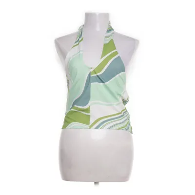 Halternecktopp (Grön, Flerfärgad) från Gina Tricot Elastan, Polyester