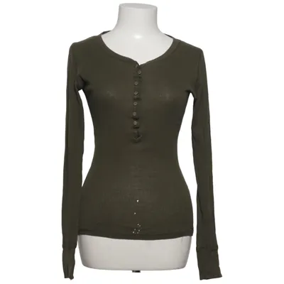 Henley shirt (Groen) van Old Khaki Katoen