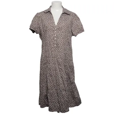 Blusenkleid (Braun, Weiß) von Marc Lauge Baumwolle