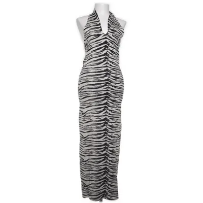Maxikleid (Schwarz, Weiß) von NA-KD Polyamid, Polyester, Viskose