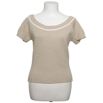 Tröja (Beige, Vit) från Morgano Akryl, Bomull