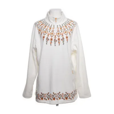 Fleece sweater (White, Multicolored) from Atlas for Women
