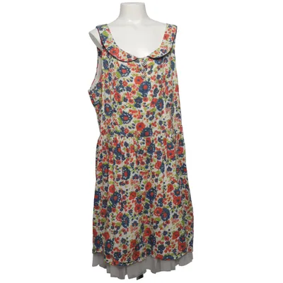 Jurk (Wit, Meerkleurig) van Miss Real Katoen, Nylon
