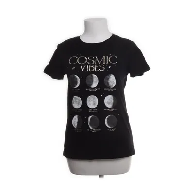 T-shirt (Zwart, Meerkleurig) van Stradivarius