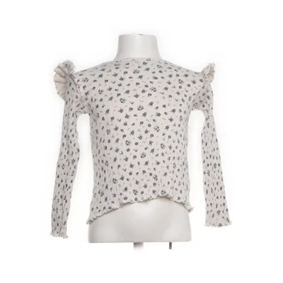 Long sleeve T-shirt (White, Multicolored) from Zara Cotton, Elastane
