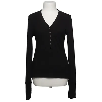 Henley T-shirt (Sort) fra Bik Bok Elastan, Polyester, Viscose