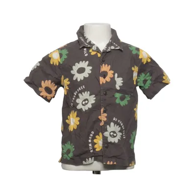 Chemise à manches courtes (Gris, Multicolore) de Mini Market Coton