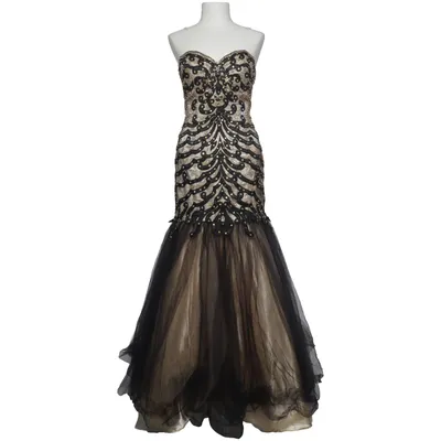 Evening gown (Black, Beige) from Jovani Polyester