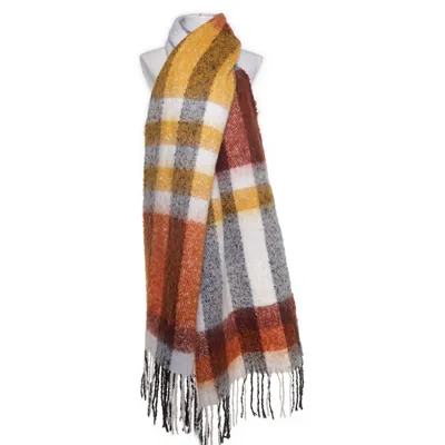Halstørklæde (Brun, Orange, Sort, Hvid) fra ASOS Design