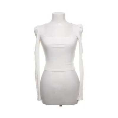 Långärmad t-shirt (Vit) från Divided by H&M Bomull, Elastan