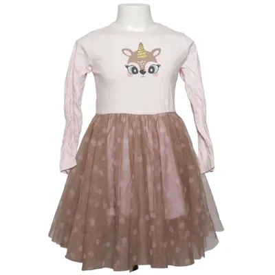 Dress (Pink, Brown) from Mywear Young Cotton, Elastane, Polyester