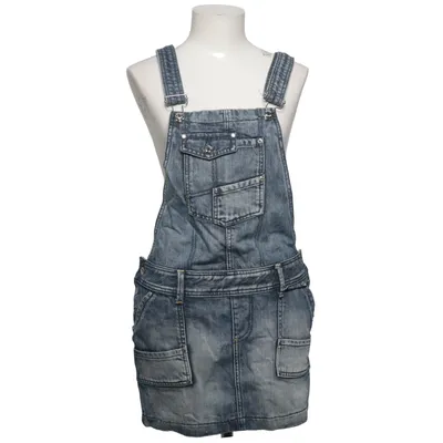 Dungaree dress (Blue) from Yes Miss Cotton