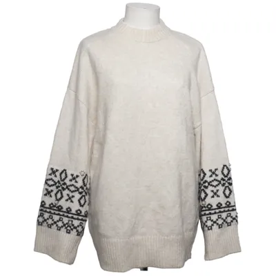 Pull-over (Beige, Multicolore) de H&M Polyester, Polyamide, Acrylique, Laine d'alpaga