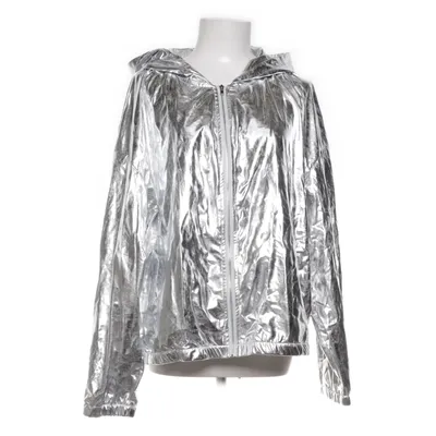 Jacka (Silverfärgad) från Allegra K Polyester, Polyuretan