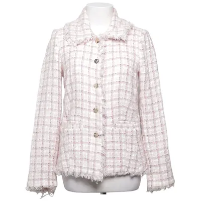 Blazer (Pink, Hvid, Flerfarvet) fra Veronica Virta Akryl, Bomuld, Mohair, Polyamid, Viscose