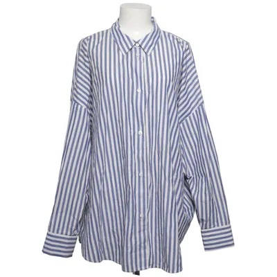 Chemise (Blanc, Bleu) de Monki Coton