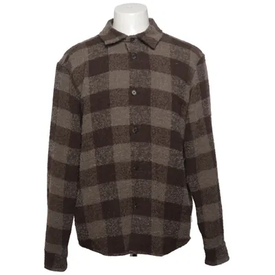 Overshirt (Brown, Gray) from Les Deux Acrylic, Cotton, Elastane, Polyamide, Polyester, Wool