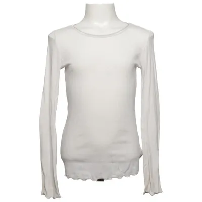T-shirt à manches longues (Blanc) de POMPdeLUx Coton, Élasthane, Modal
