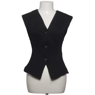 Gilet de costume (Noir) de Zara Coton, Élasthane, Polyester
