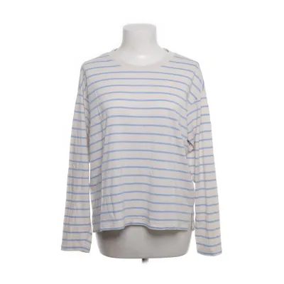 Långärmad t-shirt (Blå, Vit) från Monki Bomull, Modal