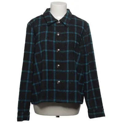 Overshirt (Black, Turquoise) from Christopher & Banks Polyester, Viscose