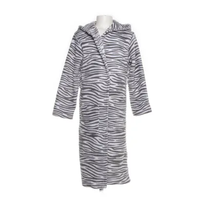 Bathrobe (White, Gray) from Miomare Polyester