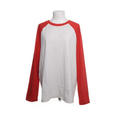 Lange mouwen shirt (Wit, Rood) van H&M Katoen