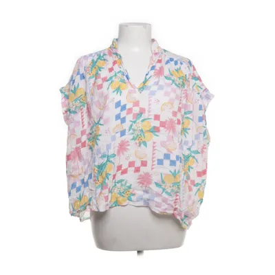 Top (White, Multicolored) from J&L Paris Cotton, Tencel