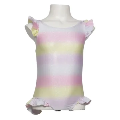 Badpak (Roze, Geel, Wit) van KappAhl Elastaan, Polyester