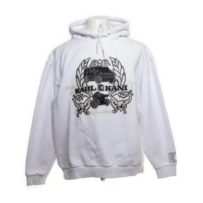 Capuchon sweater (Wit) van Karl Kani Katoen, Polyester