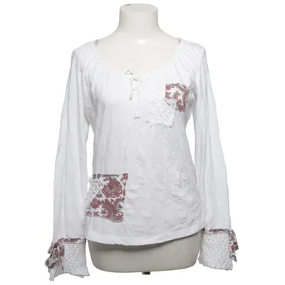 Bluse (Weiß, Rot) von Per Una x Marks & Spencer Baumwolle, Polyester