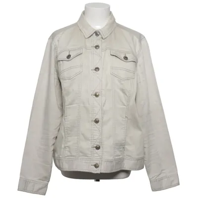 Denimjakke (Beige) fra Cecil Bomuld, Elastan, Polyester