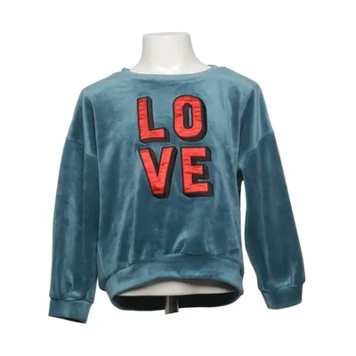 Sweatshirt (Bleu) de Mini Gina Tricot Élasthane, Polyester