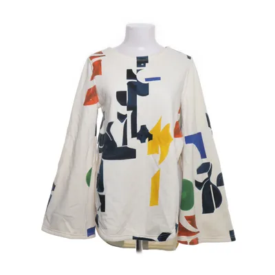 Sweatshirt (Wit, Meerkleurig) van H&M Studio Katoen, Polyester