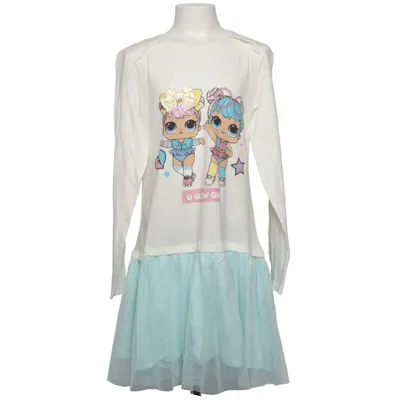 Jurk (Wit, Turquoise, Meerkleurig) van L.O.L. Surprise! Katoen