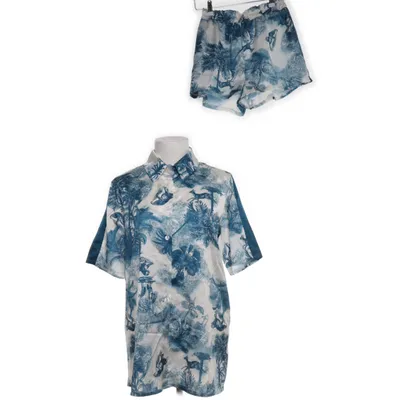 Set (Blue, White) from New Style Polyester