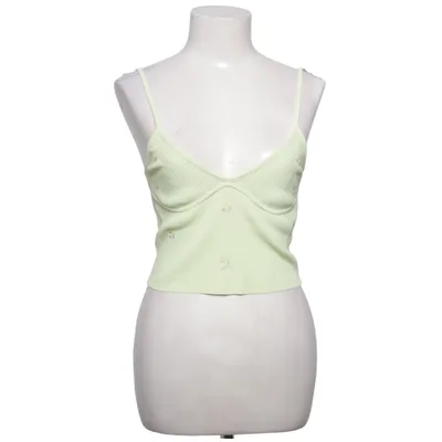 Crop top (Grön) från Zara Polyester, Viskos