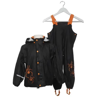 Regnställ (Svart, Orange) från Abeko Polyester, Polyuretan