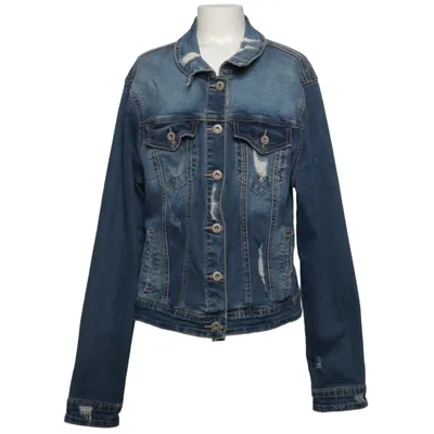 Spijkerjas (Blauw) van Holly's Katoen, Elastaan, Polyester