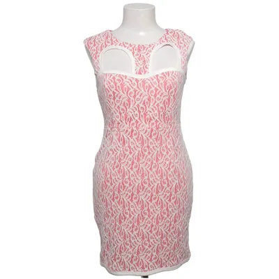 Robe de cocktail (Rouge, Blanc) de Emamoda Coton, Élasthane, Polyester