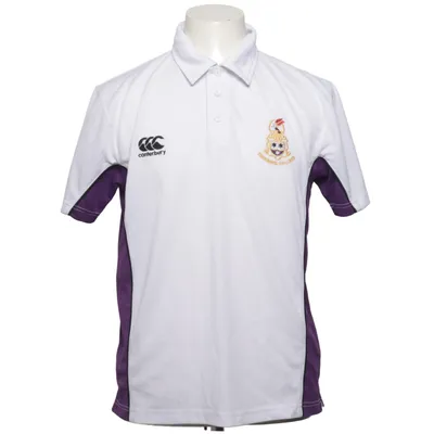 Polo (Blanc, Violet) de Canterbury Polyester