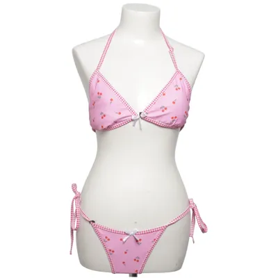 Bikini (Rose, Blanc, Rouge) Élasthane, Polyester