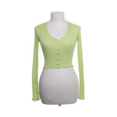 Cardigan (Green) from Bershka Polyester, Viscose